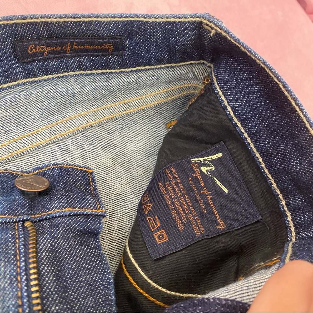 Citizens of Humanity Low Waist Cutoff Shorts Women’s Size 28 Waist 4.5 inseam - Picture 7 of 11